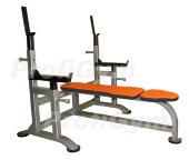 Скамья-стойка для жима лежа со страховочными упорами усиленная ProfiGym 2СК-0040-H