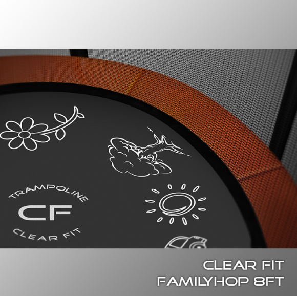 Батут Clear Fit FamilyHop 8Ft
