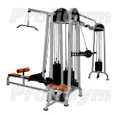 Четырехпозиционная станция с гиперэкстензией ProfiGym МС-0250-С